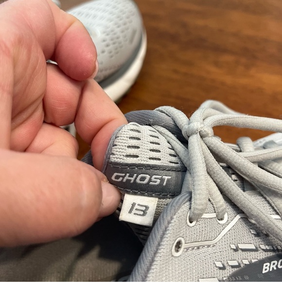 Brooks Light Gray Athletic Shoes ghost 13 size 9 men’s - Picture 10 of 12